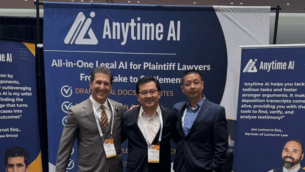 Anytime AI at the AAJ Annual Convention
